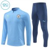 Manchester City Niño Sudadera De Entrenamiento 2024-25 Cuarto-Cremallera Azul Manchester City Niño Sudadera De Entrenamiento 2024-25 Cuarto-Cremallera Azul